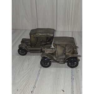 Antique 1908 Metal Car Bank Banthrico Inc Chicago Old Fashion Car Coin Banks 2